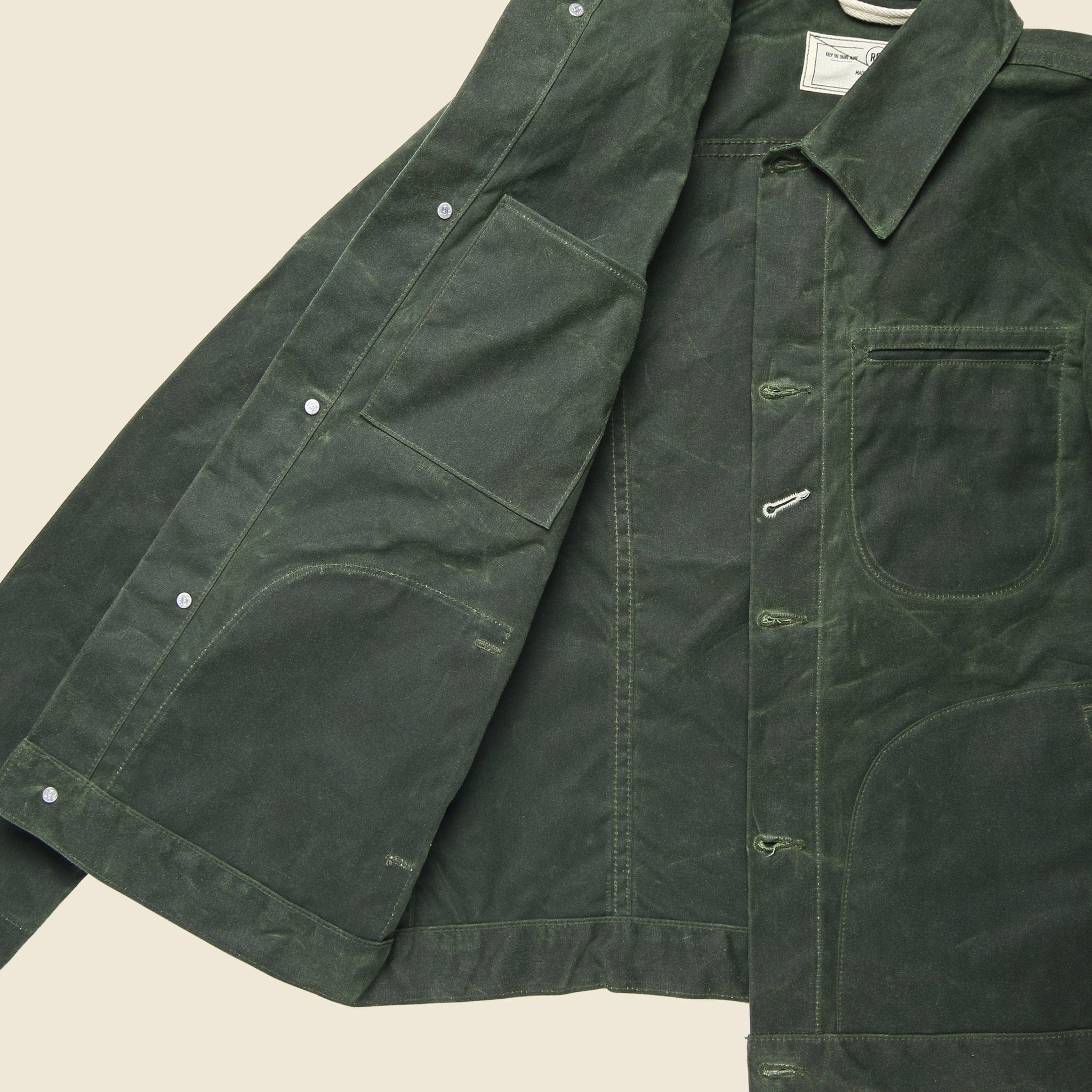 
                          Supply Jacket - Waxed Olive Ridgeline - Rogue Territory - STAG Provisions - Outerwear - Coat / Jacket
                        