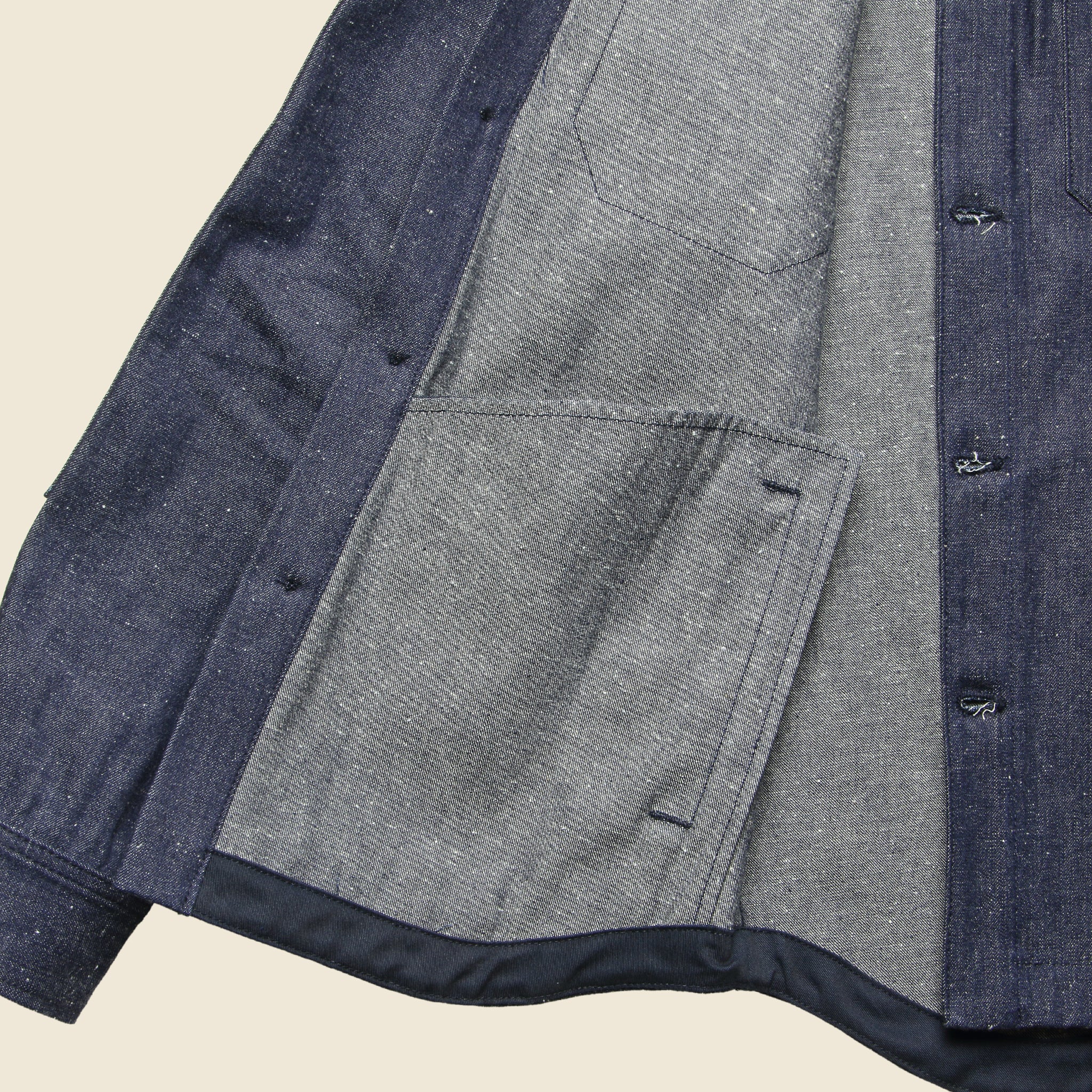 
                          Neppy Denim Patrol Work Shirt - Navy - Rogue Territory - STAG Provisions - Outerwear - Shirt Jacket
                        