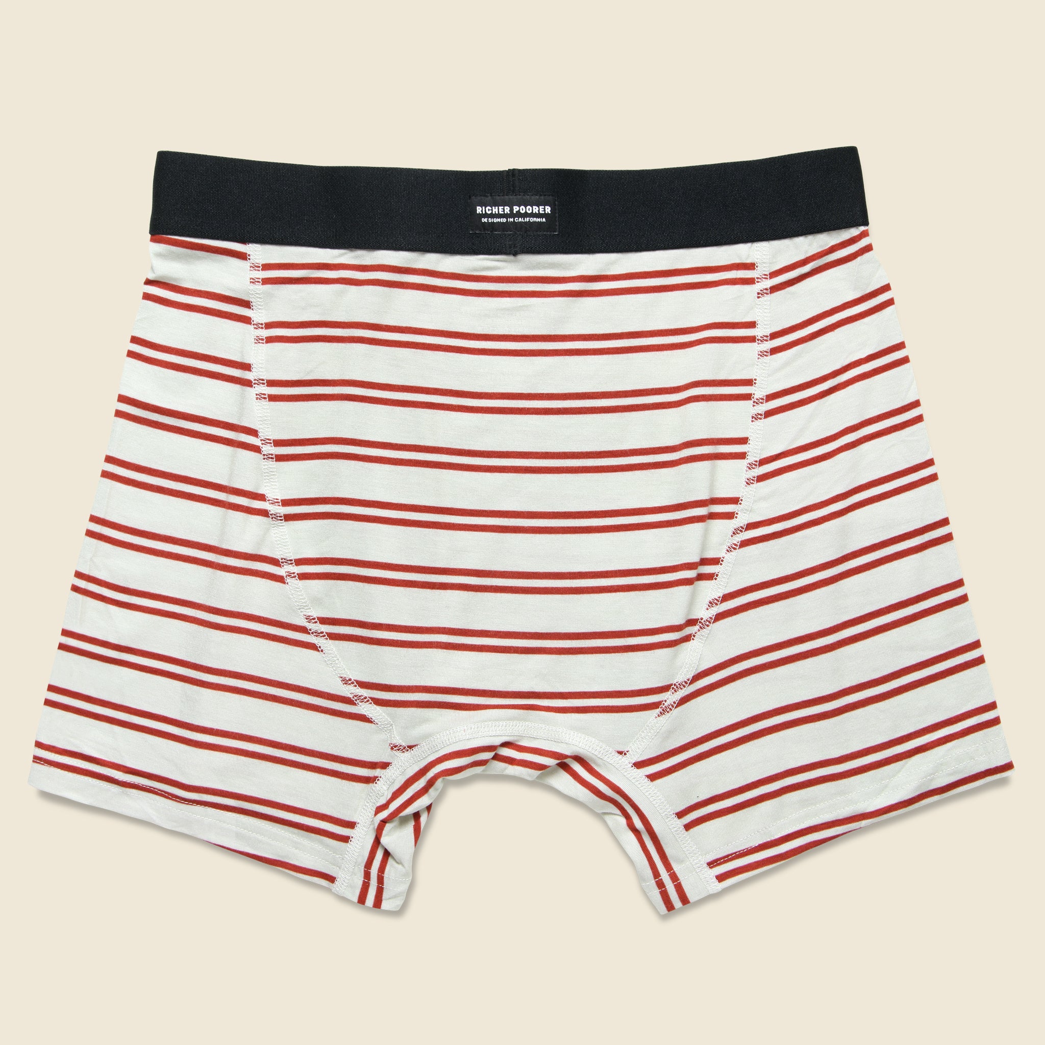 
                          Clark Boxer - White/Red - Richer Poorer - STAG Provisions - Accessories - Underwear
                        