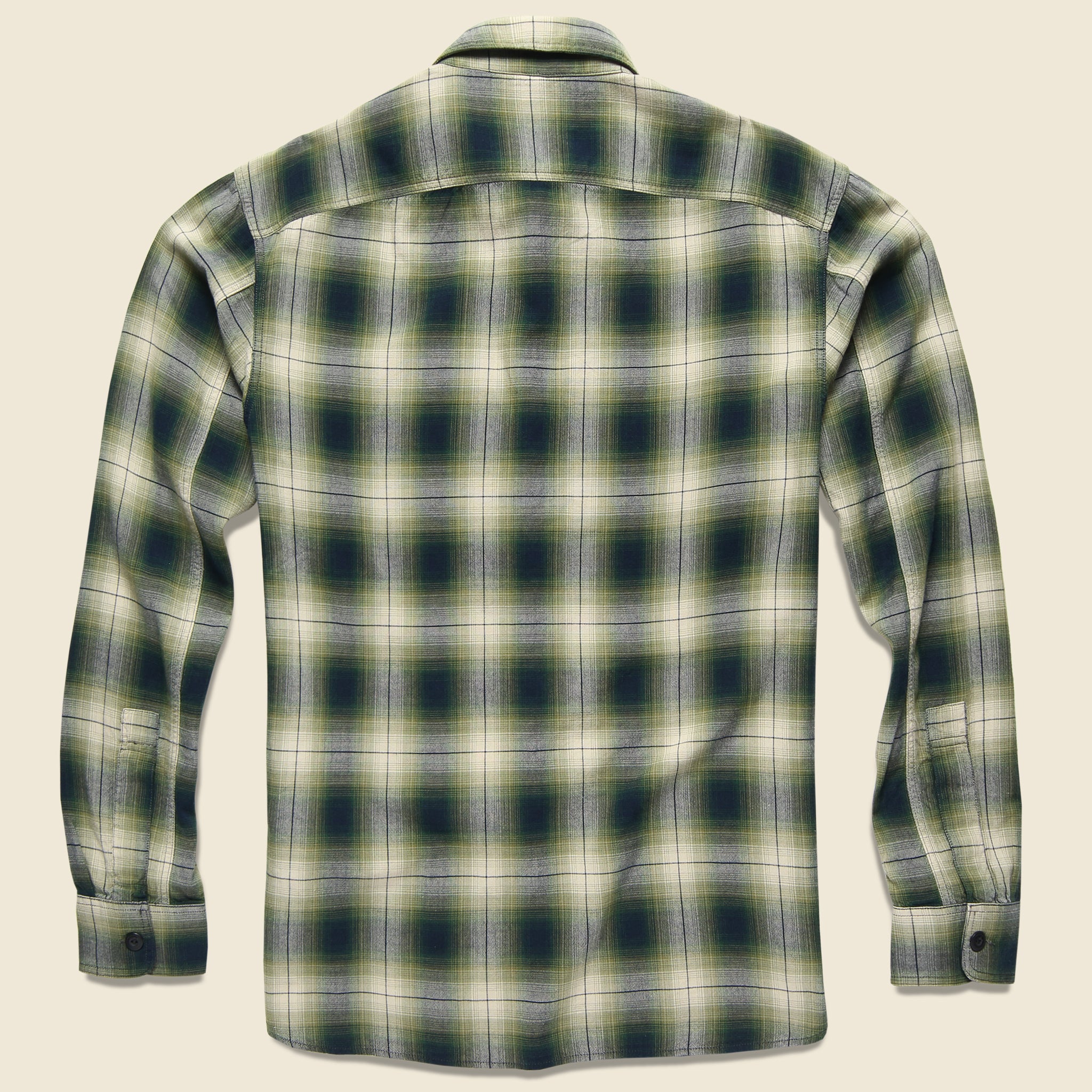 
                          Hickory Workshirt - Green/Black - RRL - STAG Provisions - Tops - L/S Woven - Plaid
                        