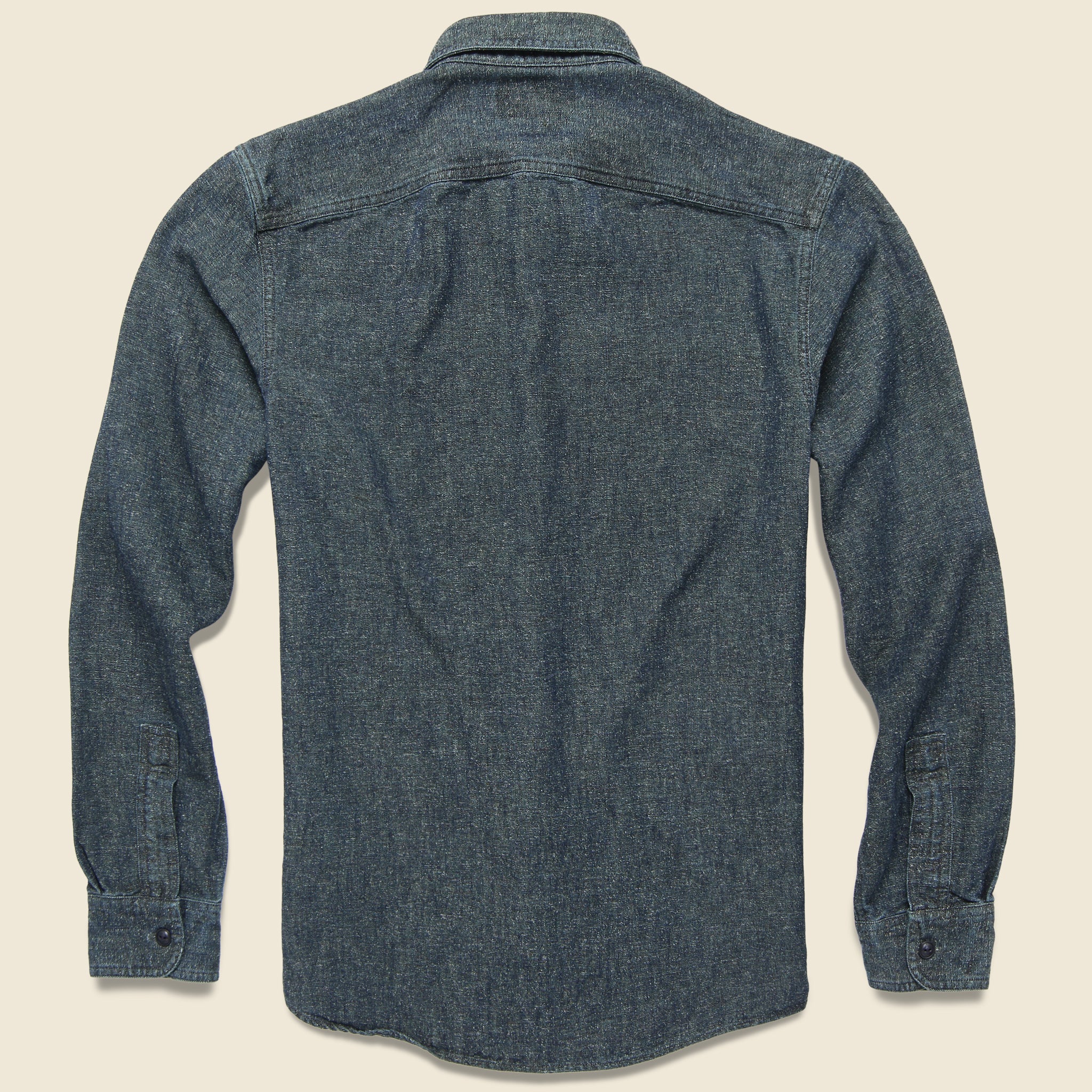 
                          Luke Workshirt - Dusty Blue - RRL - STAG Provisions - Tops - L/S Woven - Solid
                        