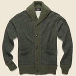 Donegal Shawl Collar Sweater - Olive - RRL - STAG Provisions - Tops - Sweater