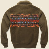 Printed Fleece Jacket - Brown/Multi - RRL - STAG Provisions - Outerwear - Coat / Jacket