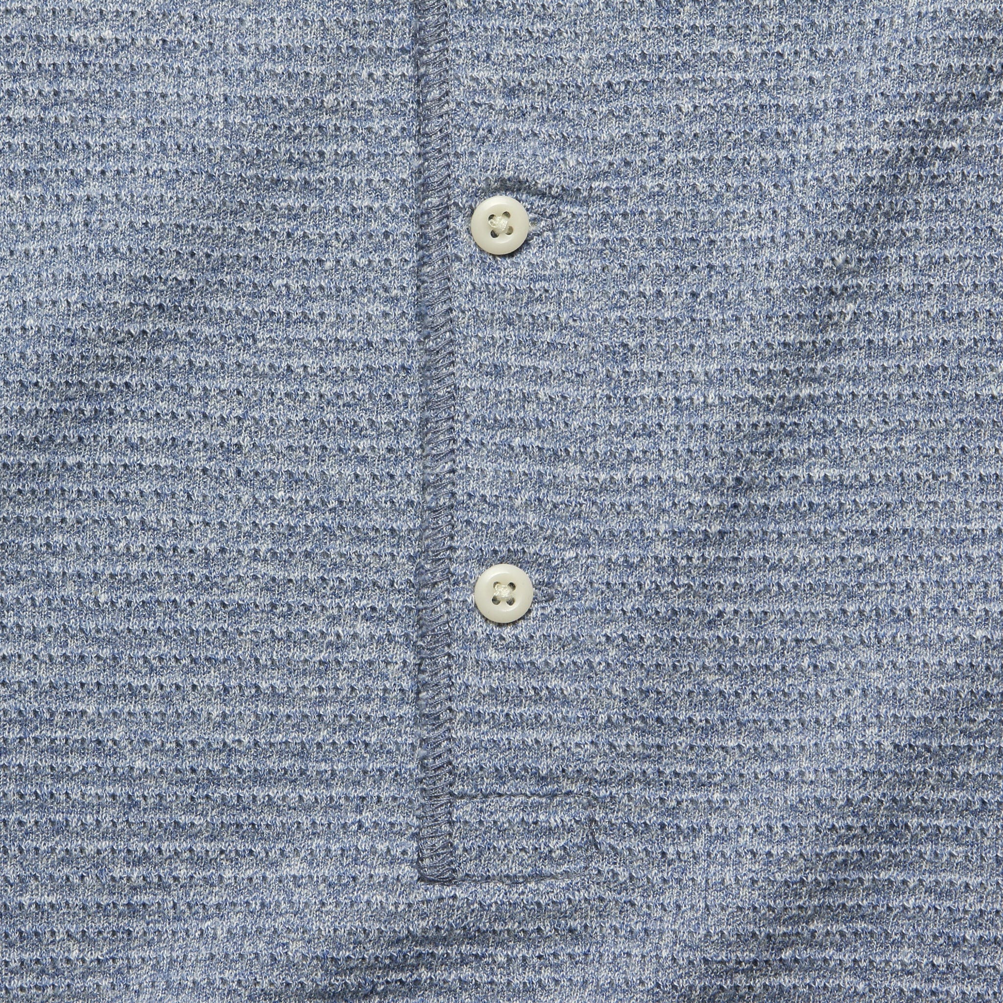 
                          Waffle-Knit Henley - Diamond Blue Siro - RRL - STAG Provisions - Tops - L/S Knit
                        