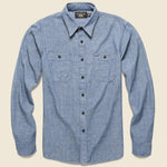 Hudson Workshirt - Chambray - RRL - STAG Provisions - Tops - L/S Woven - Solid