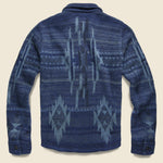 Chimayo Birdseye Jacquard Workshirt Sweater - Indigo - RRL - STAG Provisions - Tops - L/S Woven - Overshirt