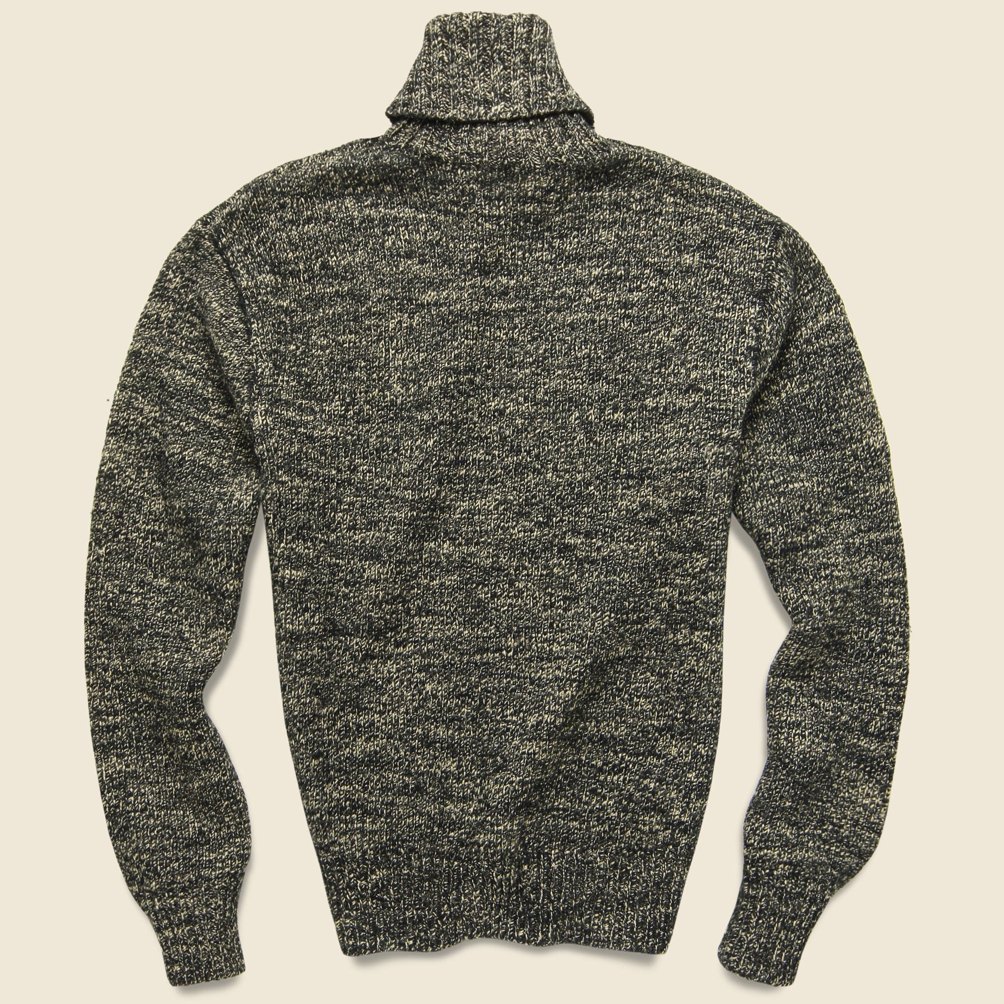 
                          Wool-Blend Turtleneck Pullover - Black/Cream - RRL - STAG Provisions - Tops - Sweater
                        