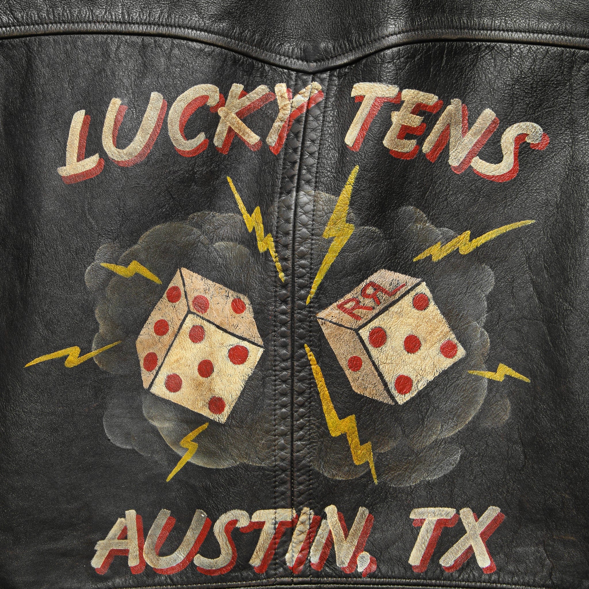 
                          The "Lucky Tens" Hand-Painted Leather Jacket for STAG - RRL - STAG Provisions - Outerwear - Coat / Jacket
                        