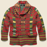 Birdseye Jacquard Sweater Jacket - Red - RRL - STAG Provisions - Outerwear - Coat / Jacket