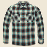 Towns Camp Shirt - Green/Brown Ombr‚àö¬© Plaid - RRL - STAG Provisions - Tops - L/S Woven - Plaid