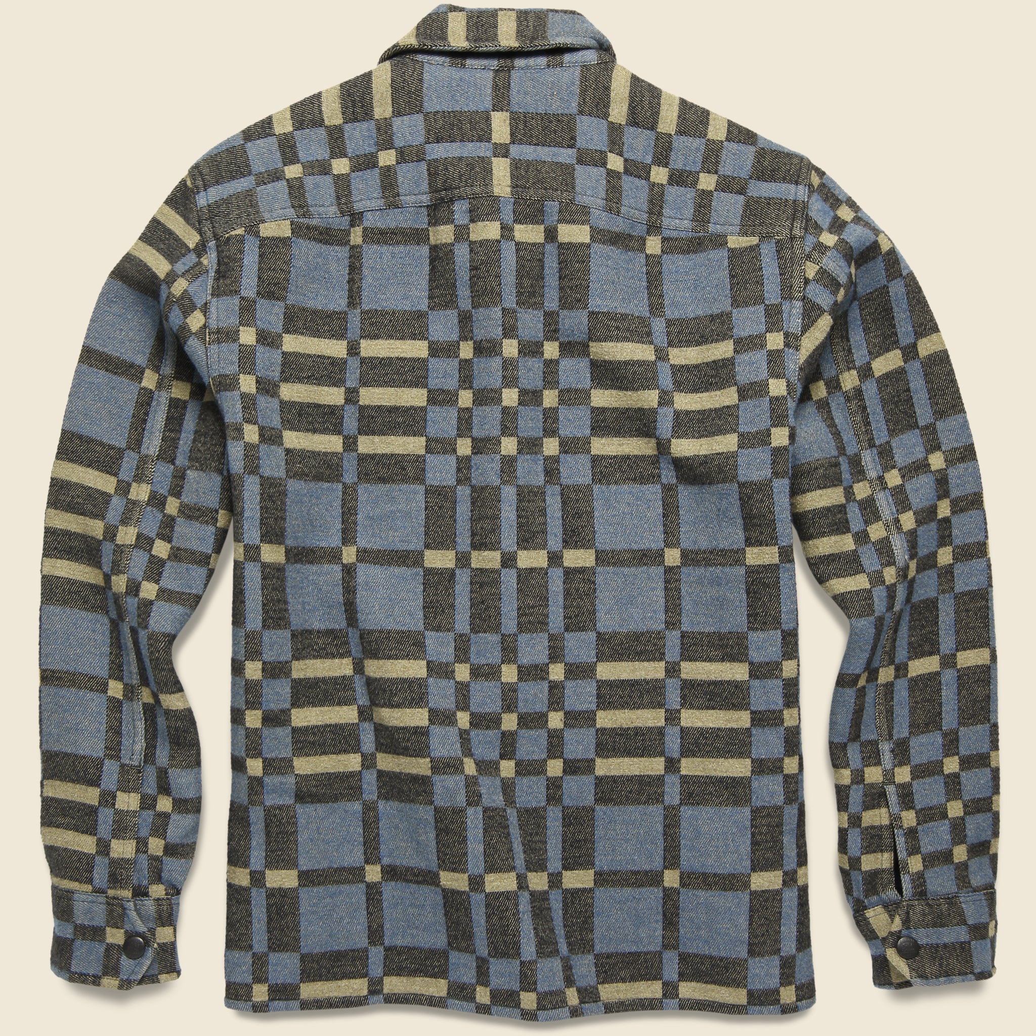 
                          Jacquard Overshirt - Blue/Black - RRL - STAG Provisions - Tops - L/S Woven - Overshirt
                        