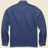 Herringbone Overshirt - Indigo - RRL - STAG Provisions - Tops - L/S Woven - Overshirt