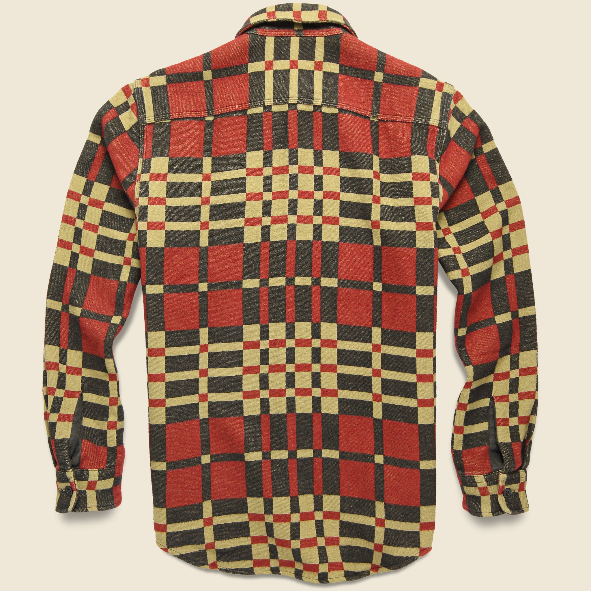 
                          Blanket Jacquard Overshirt - Red - RRL - STAG Provisions - Tops - L/S Woven - Overshirt
                        