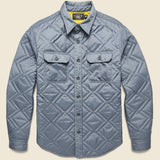 Holden Quilted CPO Overshirt - Steel Blue - RRL - STAG Provisions - Tops - L/S Woven - Overshirt