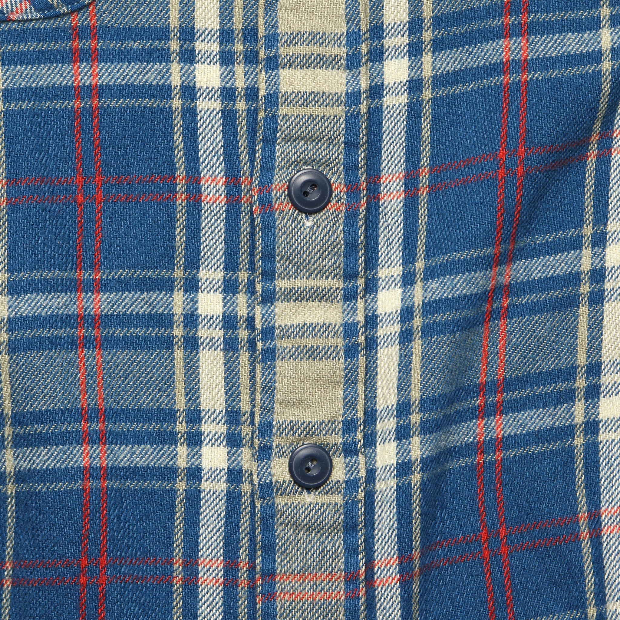 
                          Indigo Plaid Twill Workshirt - Teal/Red - RRL - STAG Provisions - Tops - L/S Woven - Plaid
                        