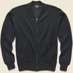 Fleece Baseball Jacket - Navy - RRL - STAG Provisions - Tops - Sweater
