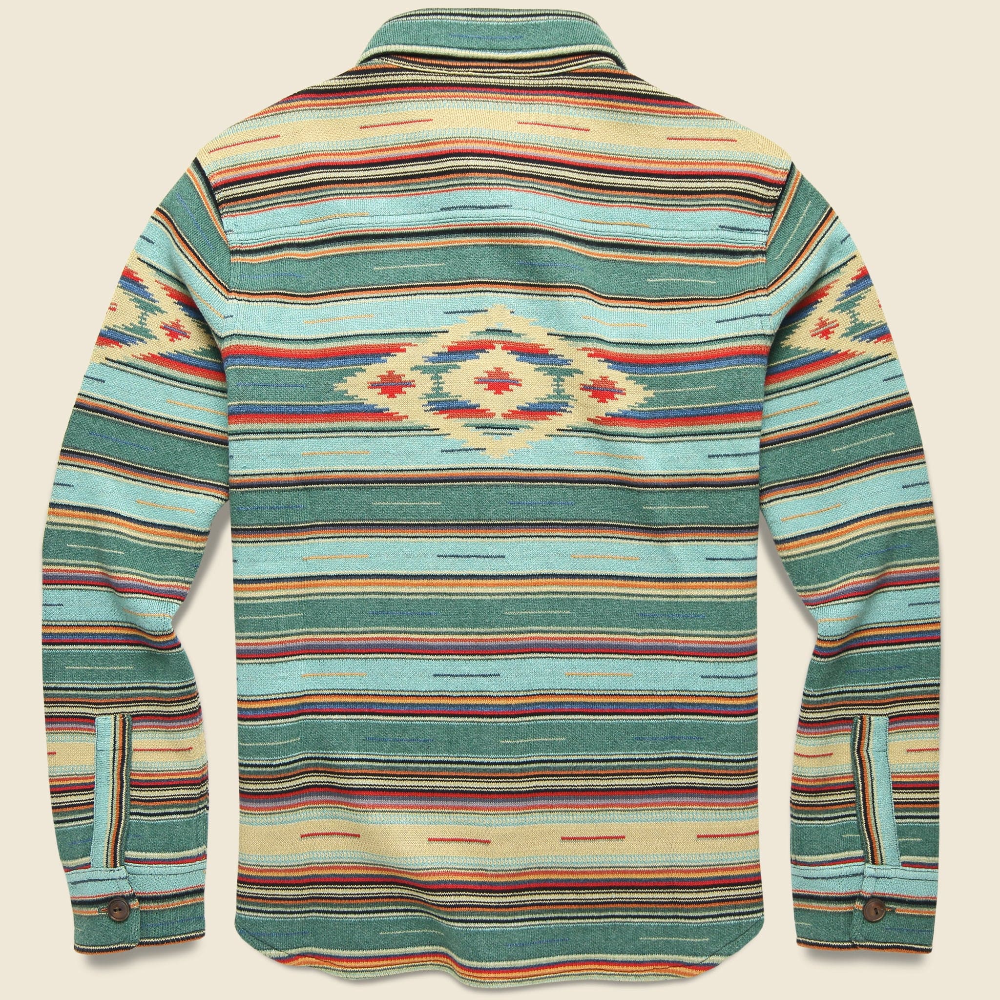 
                          Serape Cotton-Blend Workshirt Sweater - Sage - RRL - STAG Provisions - Tops - Sweater
                        