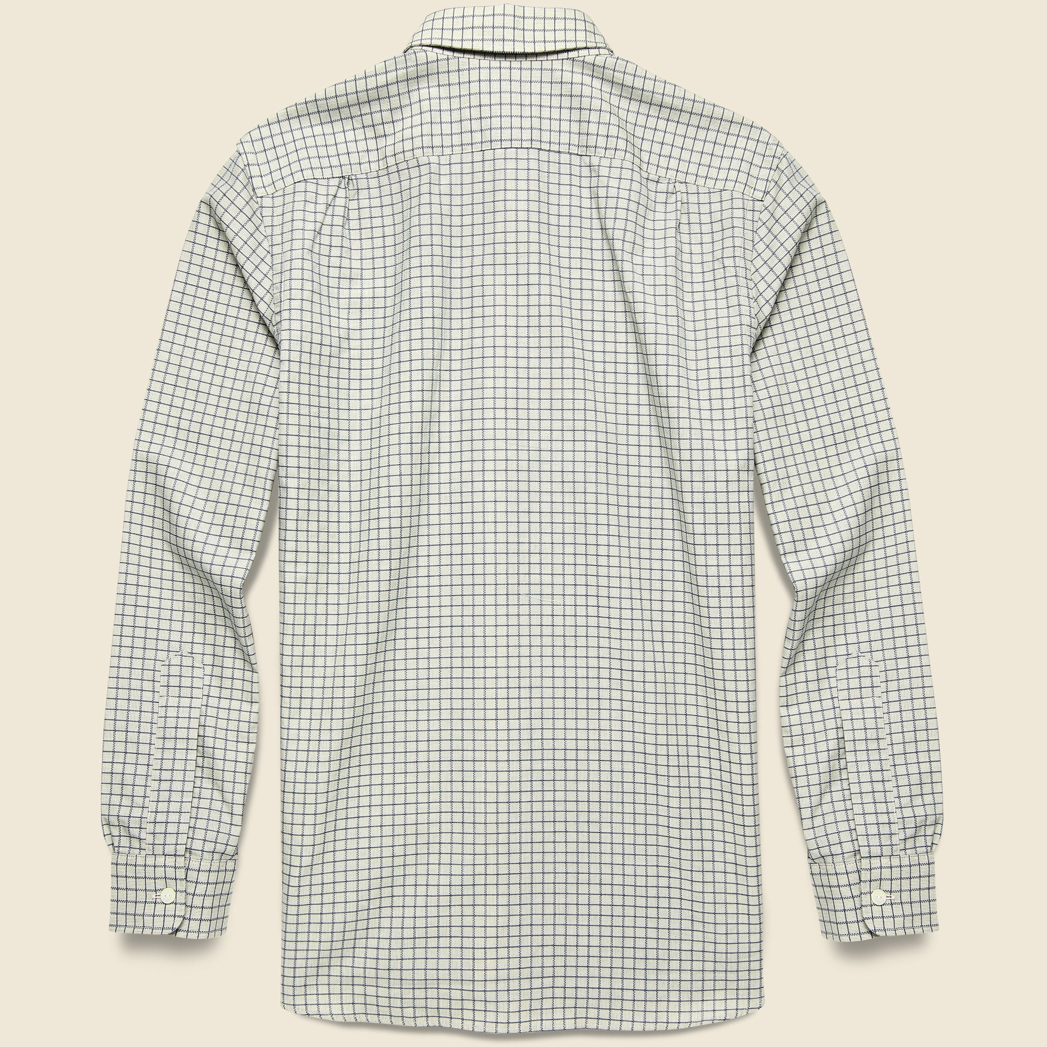 
                          Eli Pocket Shirt - Cream/Blue - RRL - STAG Provisions - Tops - L/S Woven - Plaid
                        