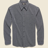 Hartley Workshirt - Black/Cream - RRL - STAG Provisions - Tops - L/S Woven - Stripe