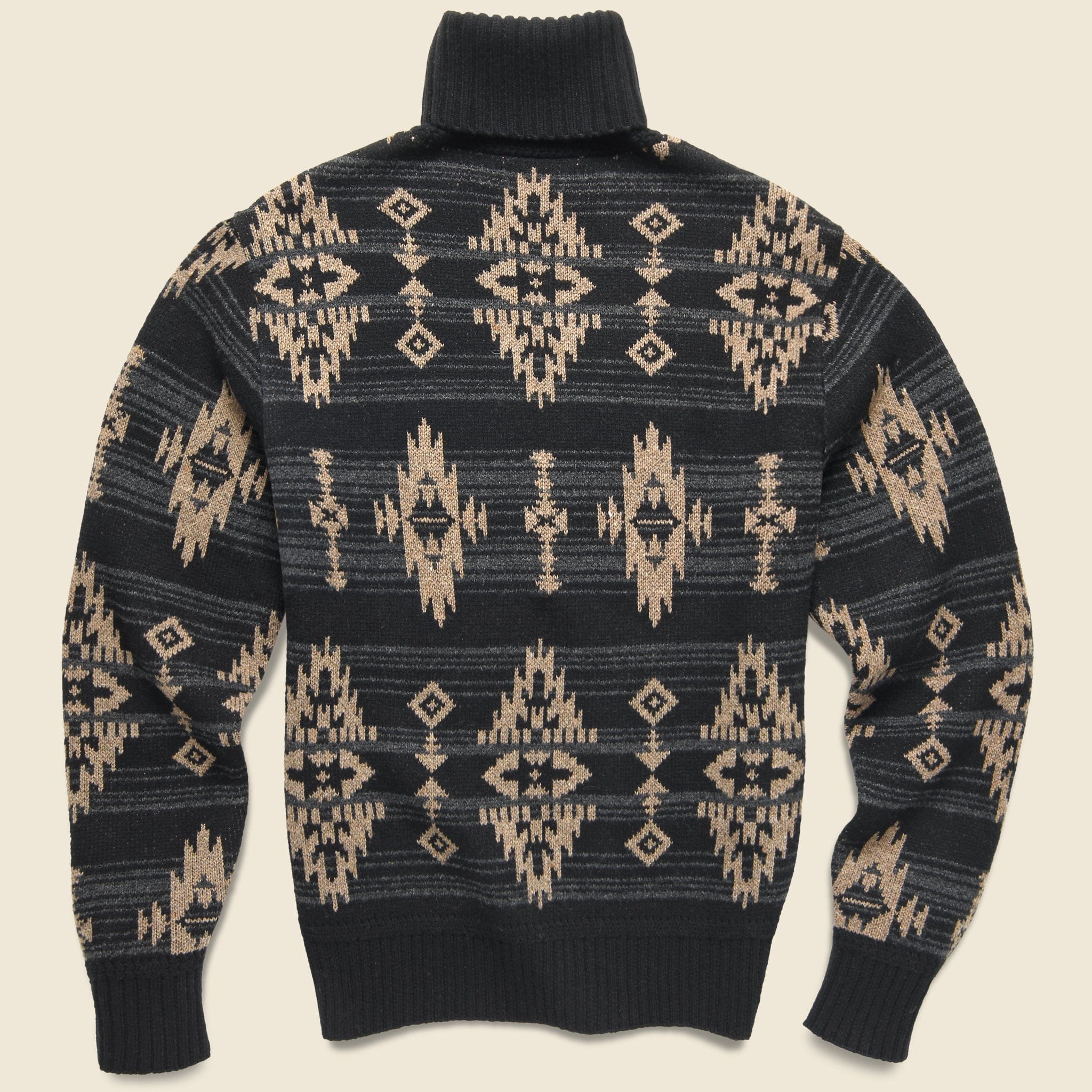 
                          Turtle Neck Pullover - Black Multi - RRL - STAG Provisions - Tops - Sweater
                        