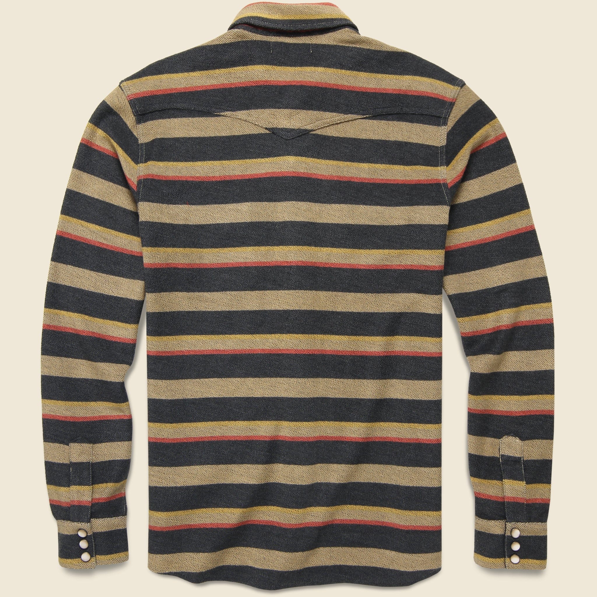 
                          Wrangler Western Shirt - Brown Multi - RRL - STAG Provisions - Tops - L/S Woven - Stripe
                        
