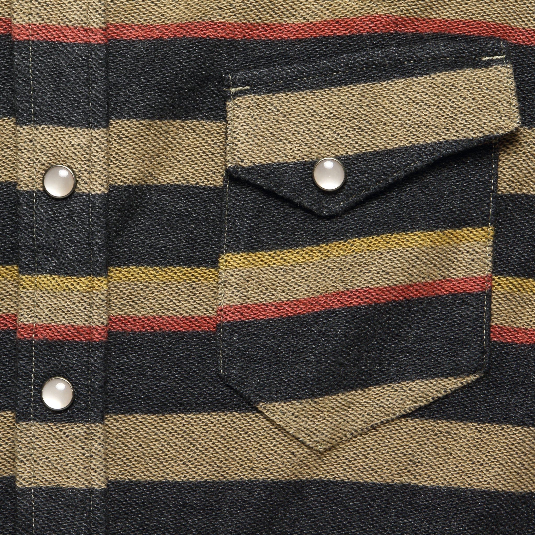 
                          Wrangler Western Shirt - Brown Multi - RRL - STAG Provisions - Tops - L/S Woven - Stripe
                        