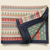 Cotton Jacquard Camp Blanket -  Red/Blue/Multi - RRL - STAG Provisions - Home - Bed - Blanket
