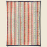 Cotton Jacquard Camp Blanket -  Red/Blue/Multi - RRL - STAG Provisions - Home - Bed - Blanket