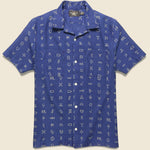 2 Pocket Ranch Brand Camp Shirt - Dark Indigo - RRL - STAG Provisions - Tops - S/S Woven - Other Pattern
