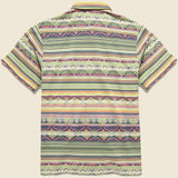 Knit Jacquard Workshirt - Blue/Green/Multi - RRL - STAG Provisions - Tops - S/S Woven - Other Pattern