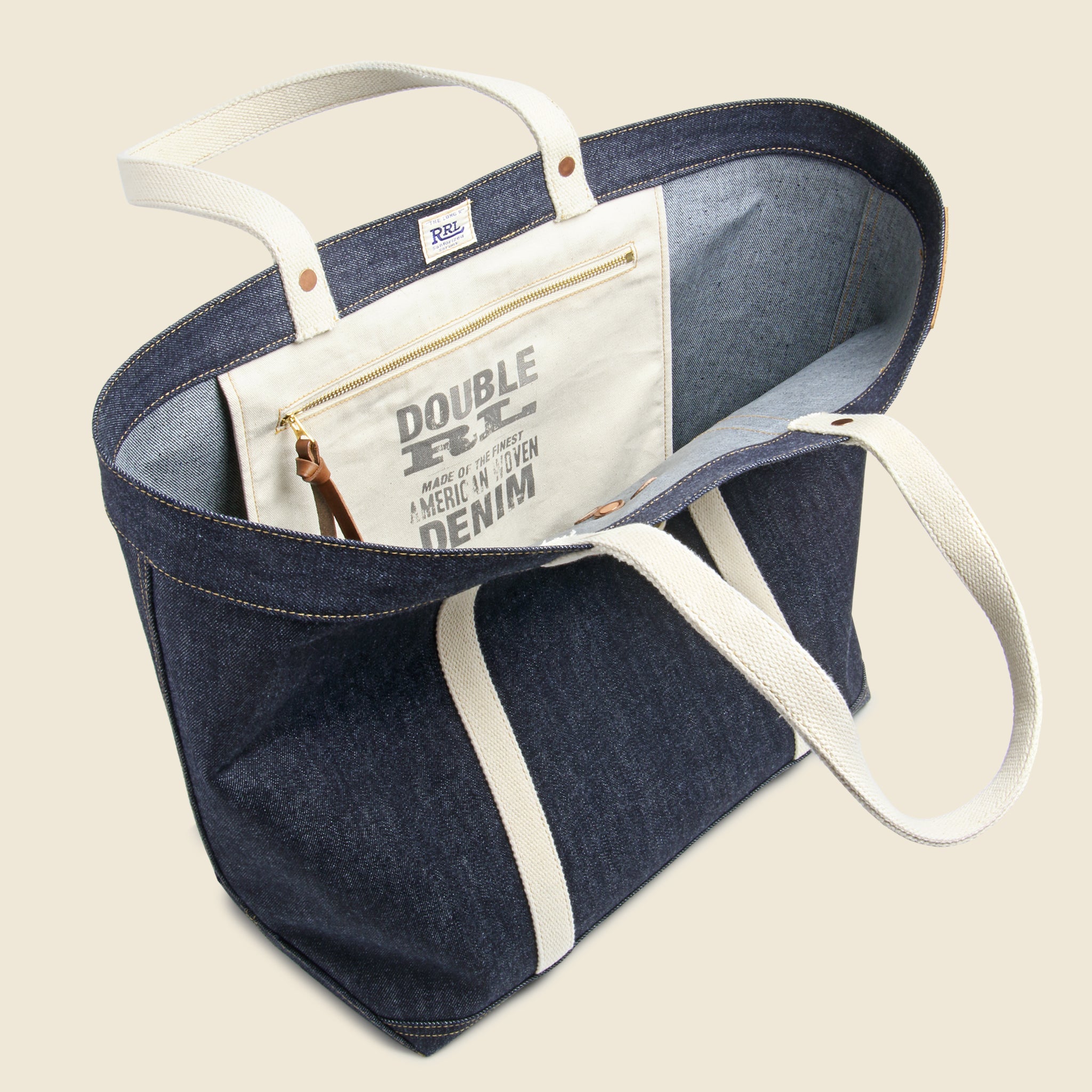 
                          Murphy Denim Tote - Indigo - RRL - STAG Provisions - Accessories - Bags / Luggage
                        