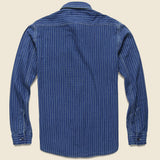 Stifel Stripe Shirt - Indigo - RRL - STAG Provisions - Tops - L/S Woven - Stripe