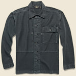 Herringbone Twill Vintage Fit Overshirt - Sulphur Black - RRL - STAG Provisions - Tops - L/S Woven - Overshirt