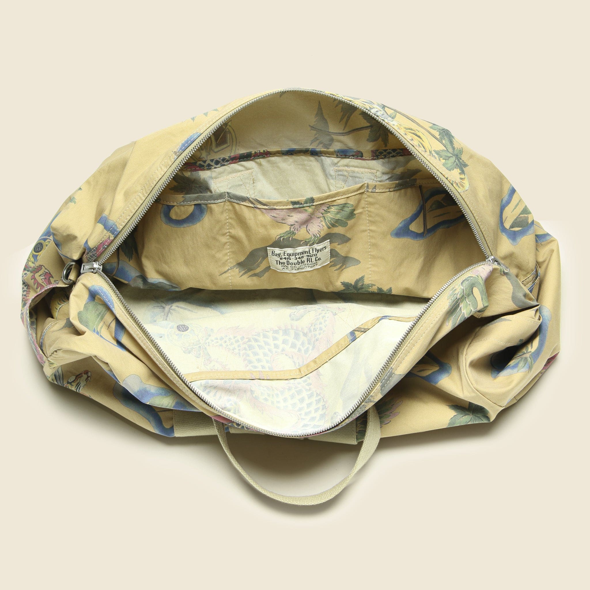 
                          Souvenir Print Duffle Bag - Faded Khaki - RRL - STAG Provisions - Accessories - Bags / Luggage
                        