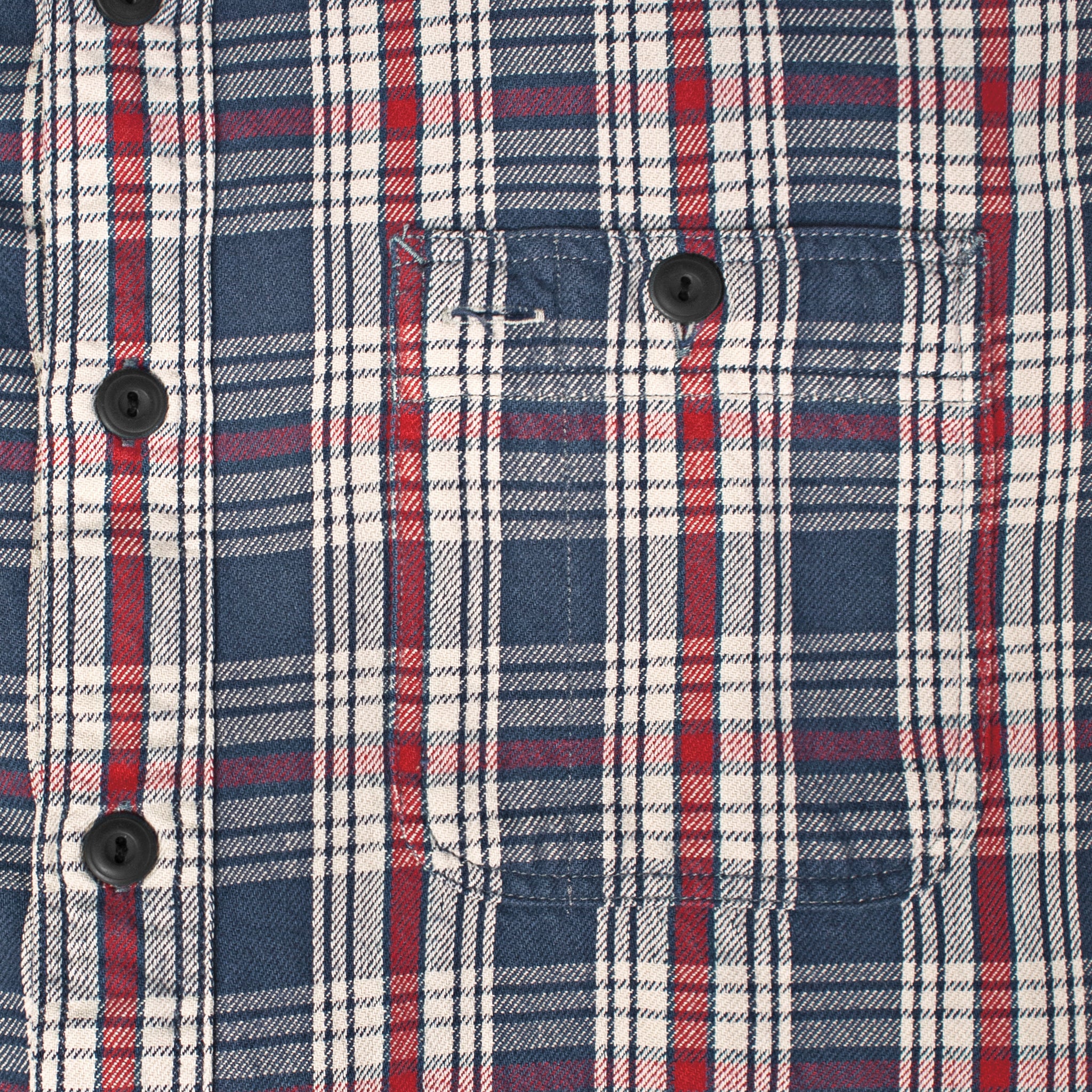 
                          Plaid Twill Workshirt - Blue/Red - RRL - STAG Provisions - Tops - L/S Knit
                        