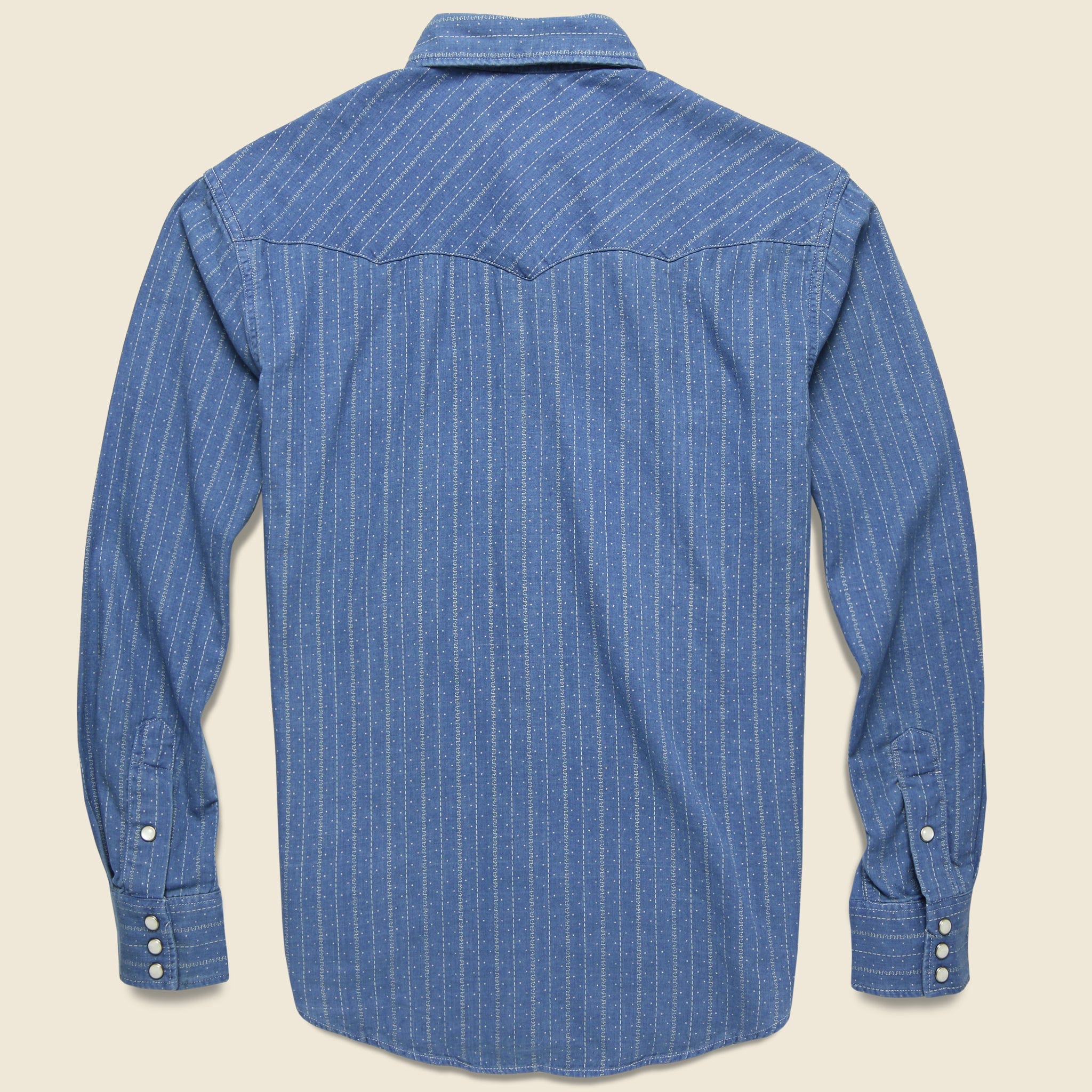 
                          Slim Fit Indigo Western - Blue/Indigo - RRL - STAG Provisions - Tops - L/S Woven - Other Pattern
                        