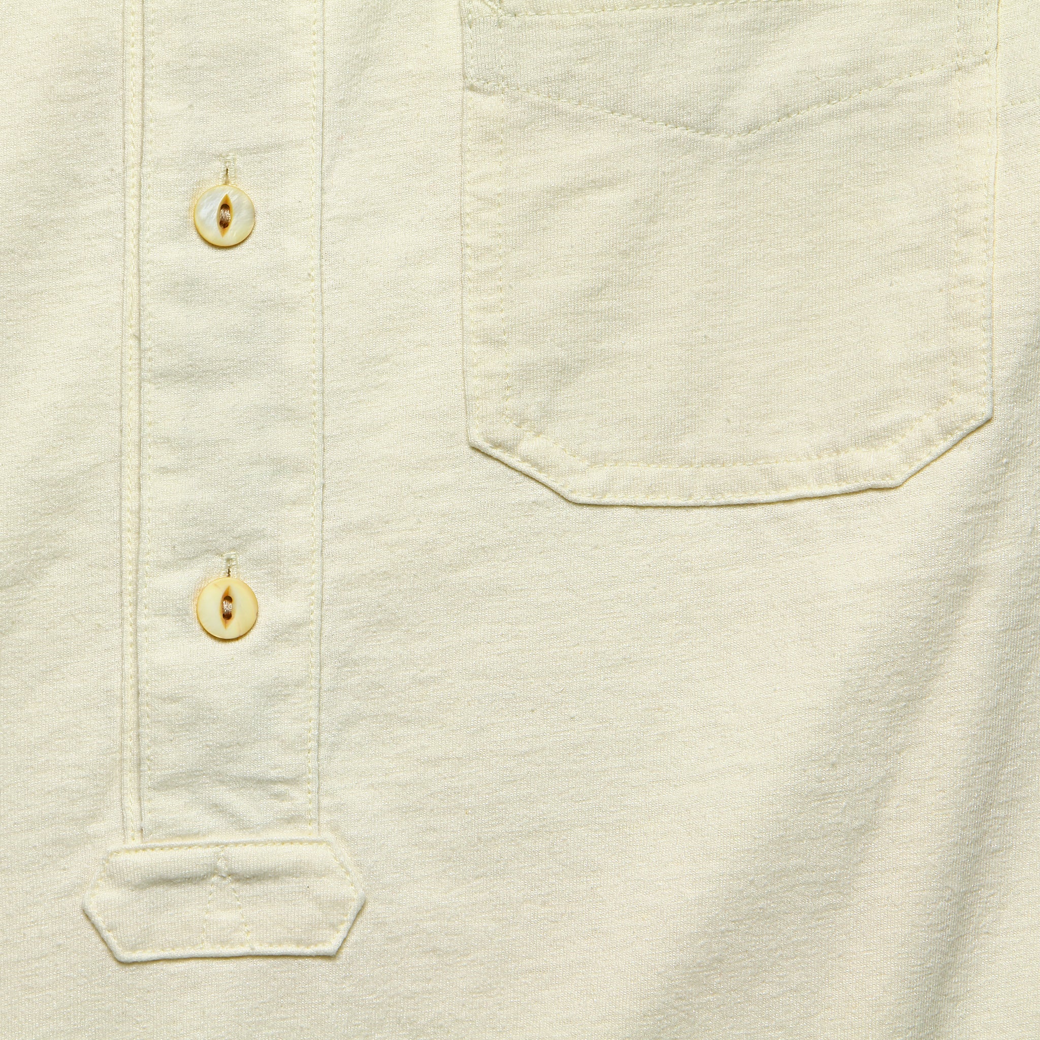 
                          Jersey Band-Collar Shirt - Natural White - RRL - STAG Provisions - Tops - L/S Knit
                        