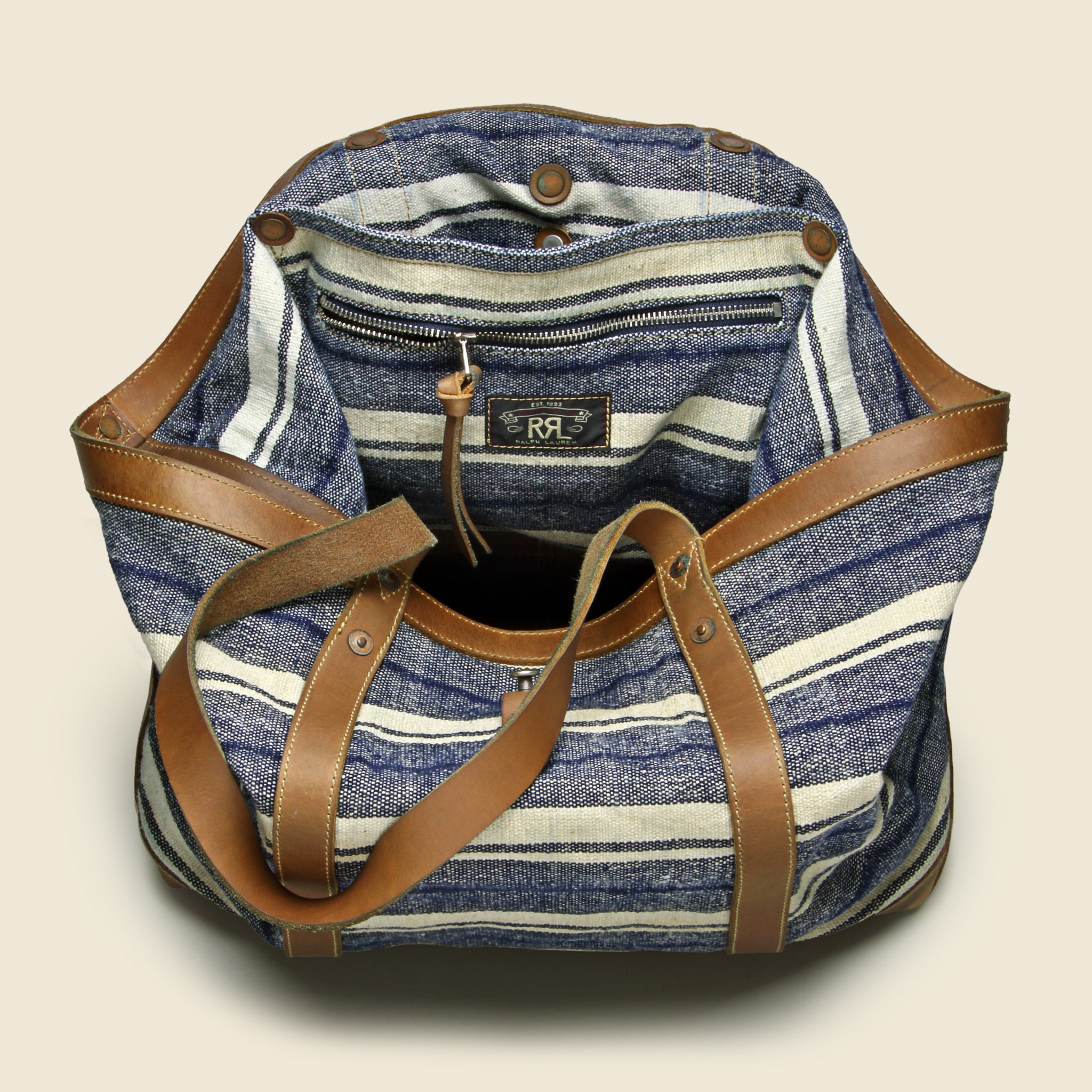 
                          Murphy Canvas Tote - Indigo/Tan - RRL - STAG Provisions - Accessories - Bags / Luggage
                        