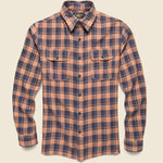 Sunfaded Plaid Matlock Workshirt - Coral Indigo - RRL - STAG Provisions - Tops - L/S Woven - Other Pattern