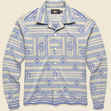 Jacquard Jersey Camp Shirt - Natural/Multi - RRL - STAG Provisions - Tops - L/S Woven - Other Pattern