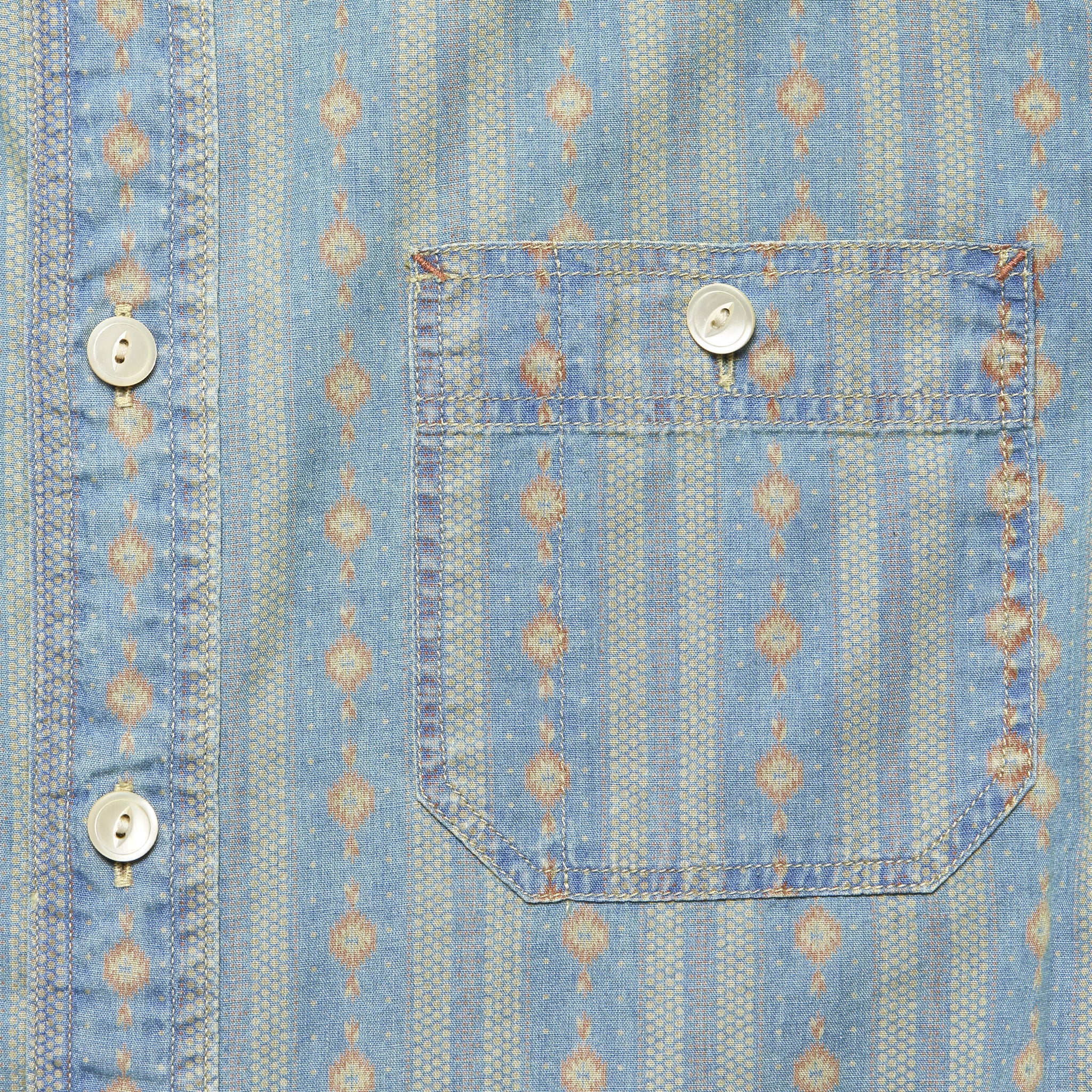 Reliance Workshirt - Indigo/Red - RRL - STAG Provisions - Tops - L/S Woven - Stripe