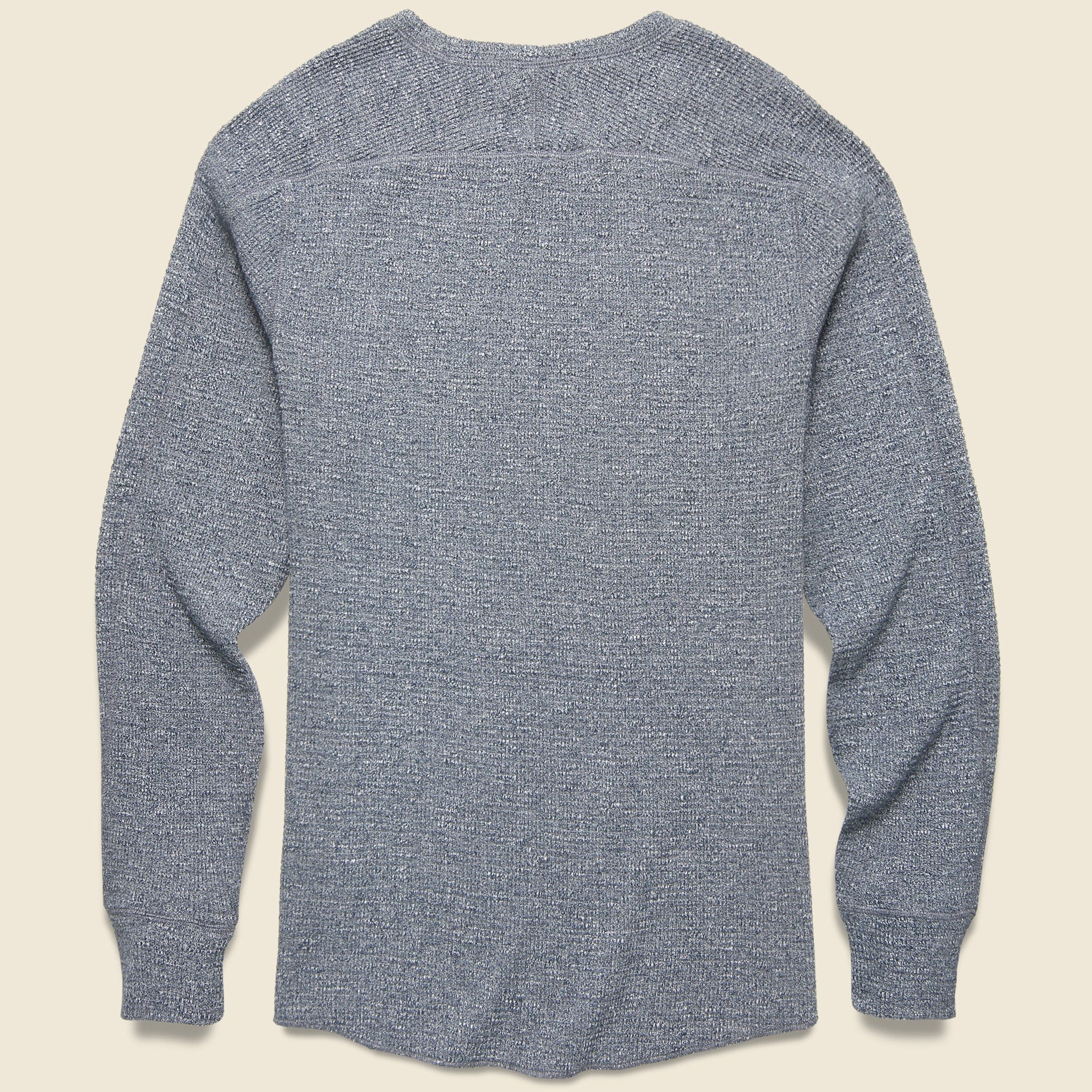 
                          Waffle Crewneck Shirt - Blue Heather - RRL - STAG Provisions - Tops - L/S Knit
                        