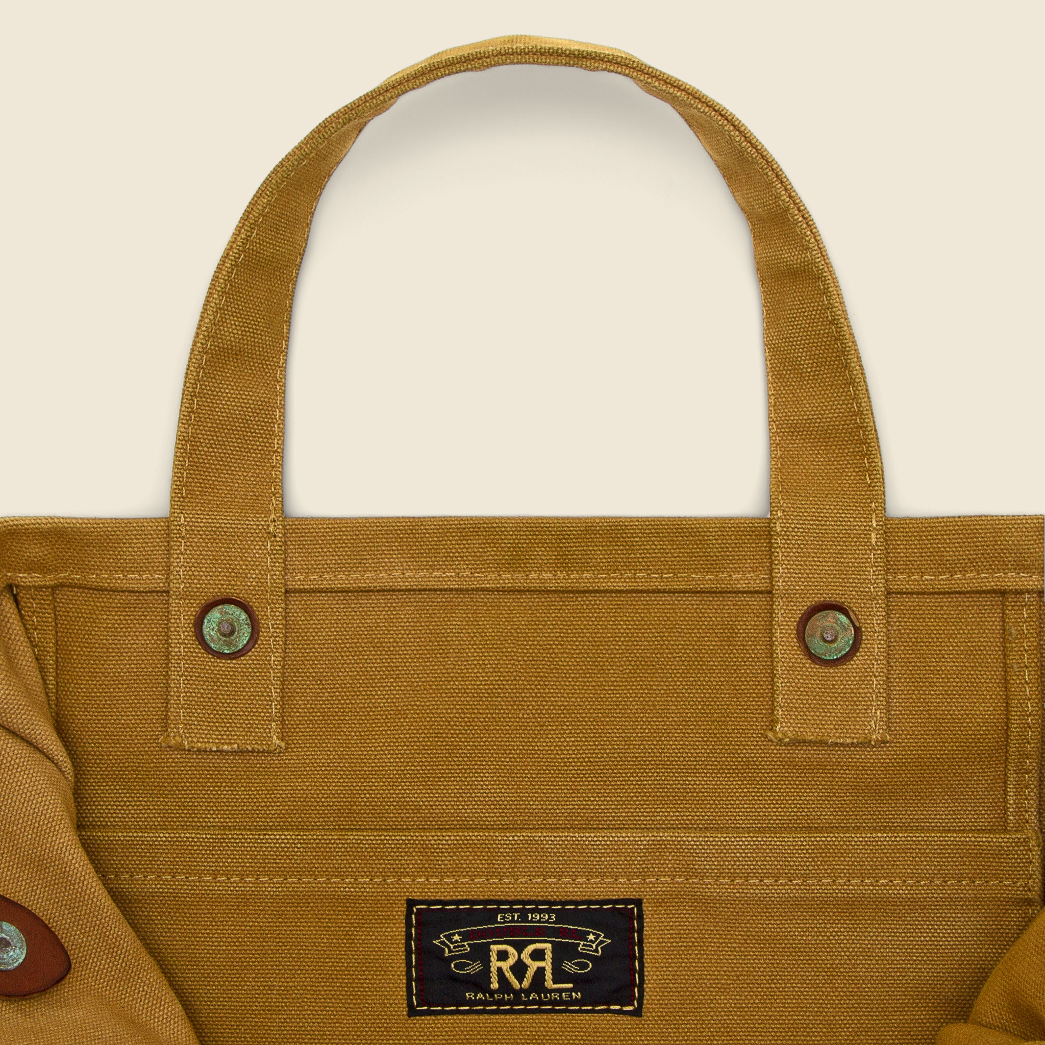 
                          Carpenter Tote Bag - Distressed Khaki - RRL - STAG Provisions - Accessories - Bags / Luggage
                        