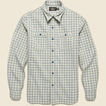 Alaska Workshirt - Cream/Blue Plaid - RRL - STAG Provisions - Tops - L/S Woven - Plaid