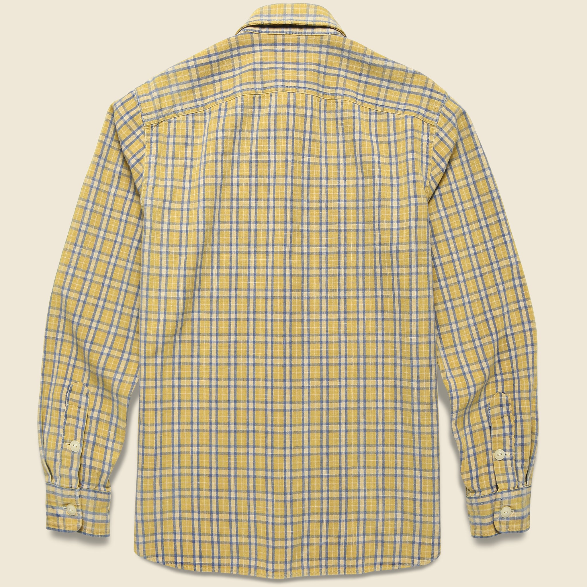 
                          Cody Workshirt - Yellow/Indigo - RRL - STAG Provisions - Tops - L/S Woven - Plaid
                        