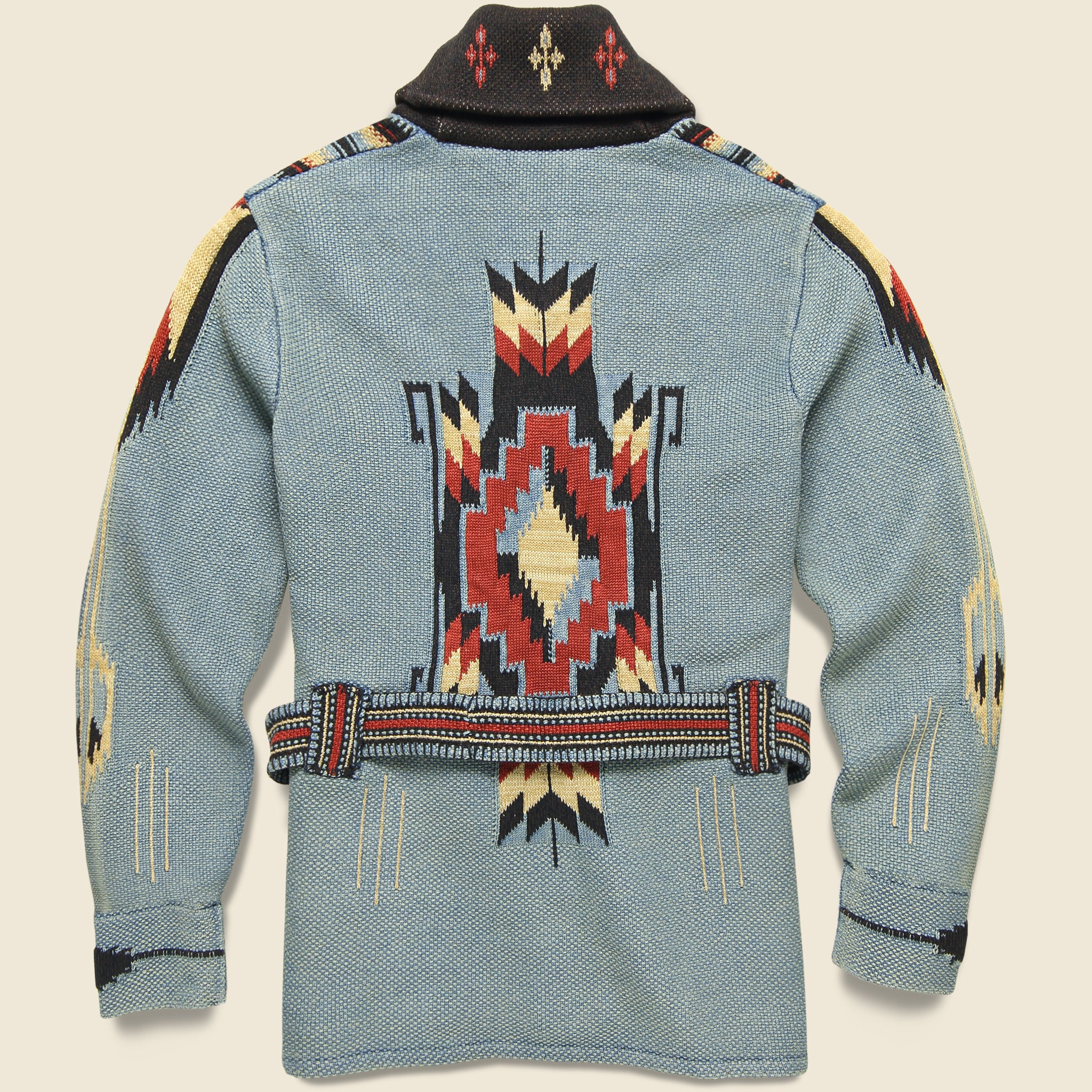 
                          Ranch Shawl Cardigan - Indigo/Red/Multi - RRL - STAG Provisions - Tops - Sweater
                        