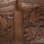 Hand-Tooled Leather Pecos Duffle Bag - Saddle Brown - RRL - STAG Provisions - Accessories - Bags / Luggage