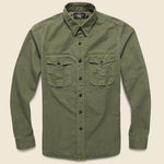 G.I. Military Shirt - Olive Drab - RRL - STAG Provisions - Tops - L/S Woven - Solid