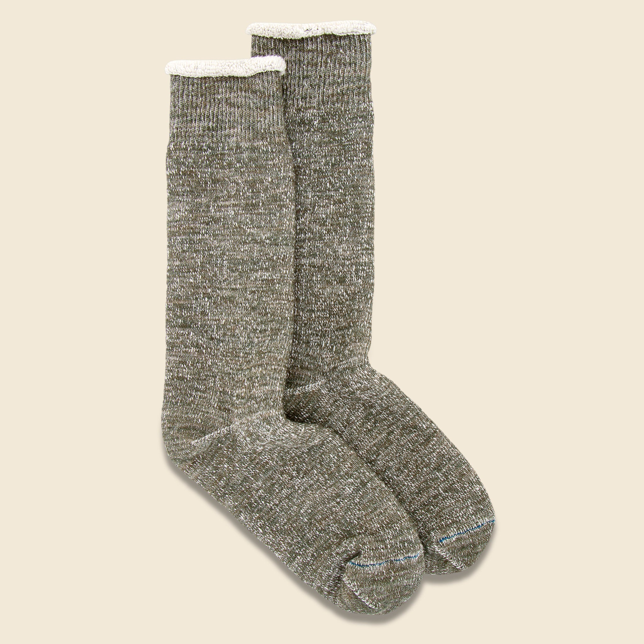 Merino Wool & Cotton Double Face Sock - Army Green - RoToTo - STAG Provisions - Accessories - Socks
