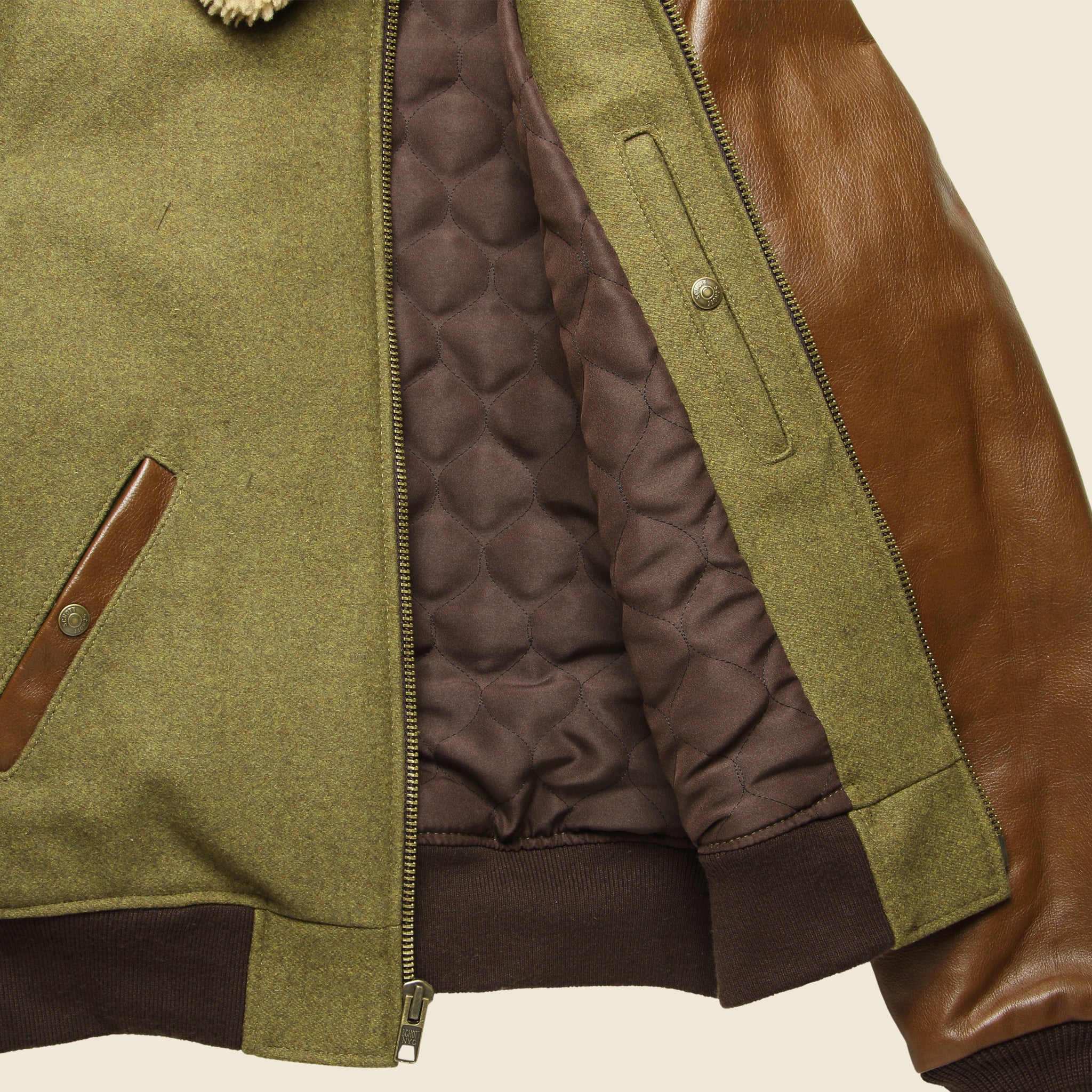 
                          B-15 Wool Jacket - Olive - Schott - STAG Provisions - Outerwear - Coat / Jacket
                        